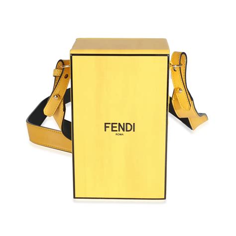 fendi vertical box bag|FENDI Vitello Fluffy Logo Vertical Box Yellow Box .